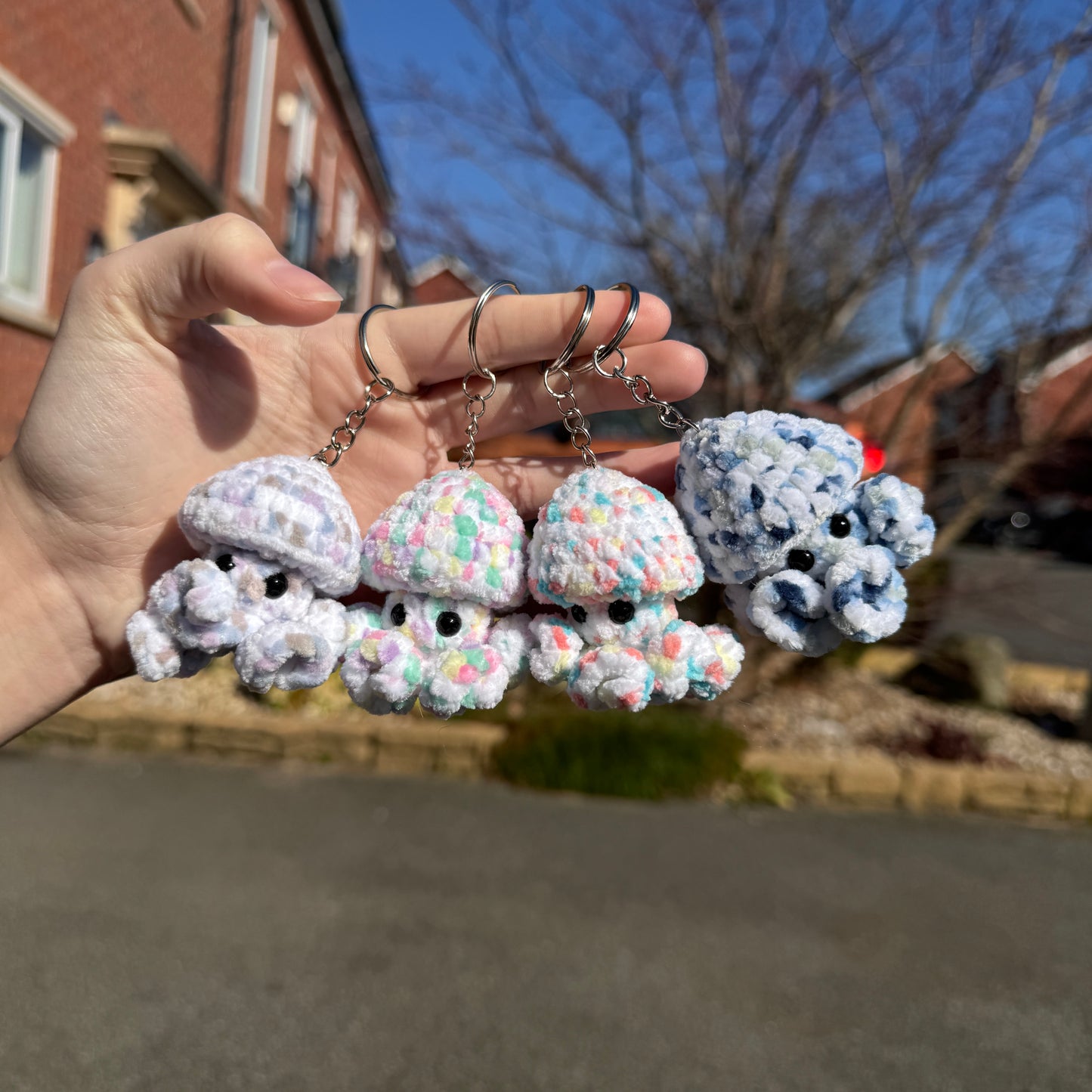Crochet Jelly-Pop Key Ring
