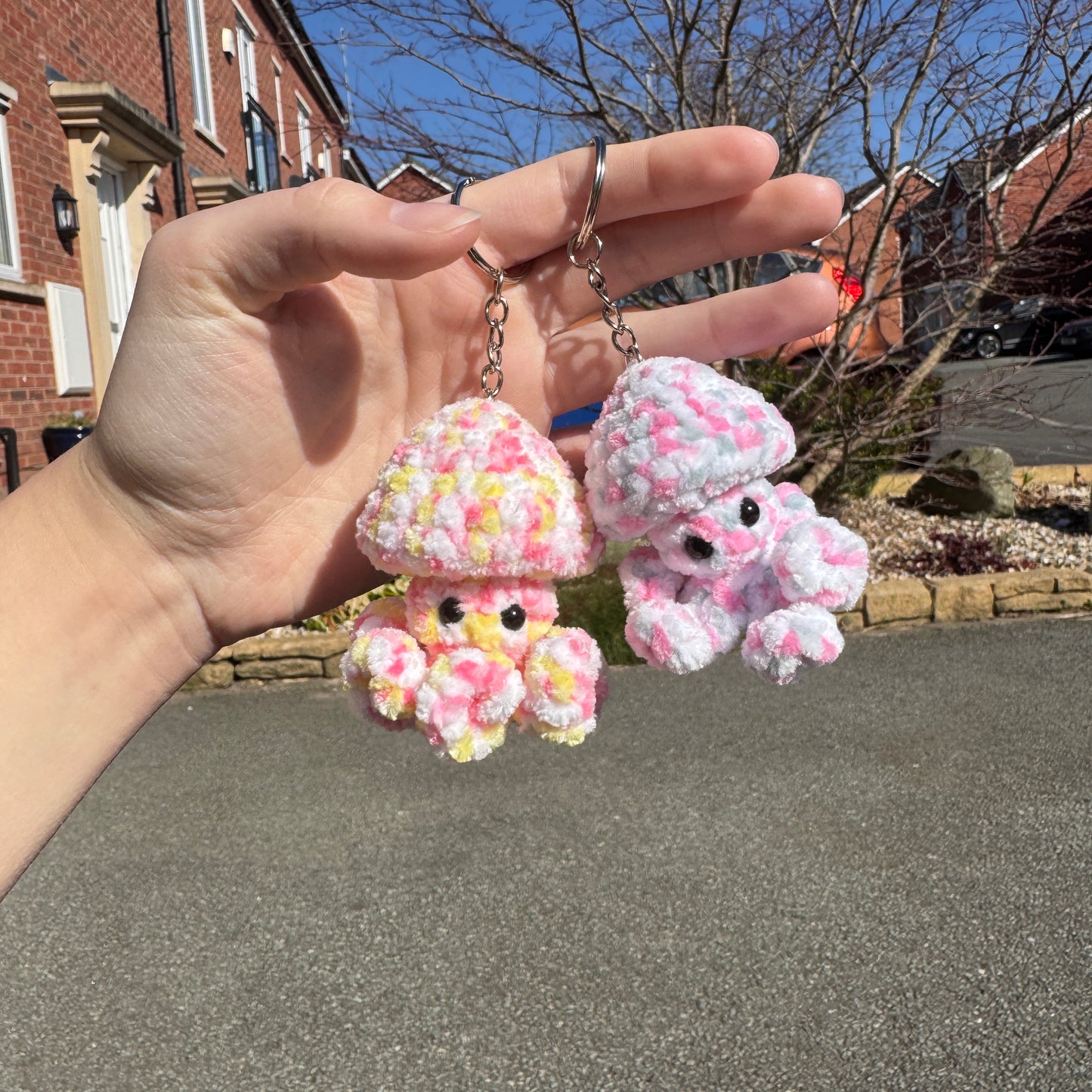 Crochet Jelly-Pop Key Ring