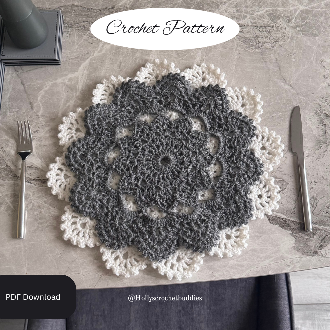 Crochet Placemat Pattern | PDF Download