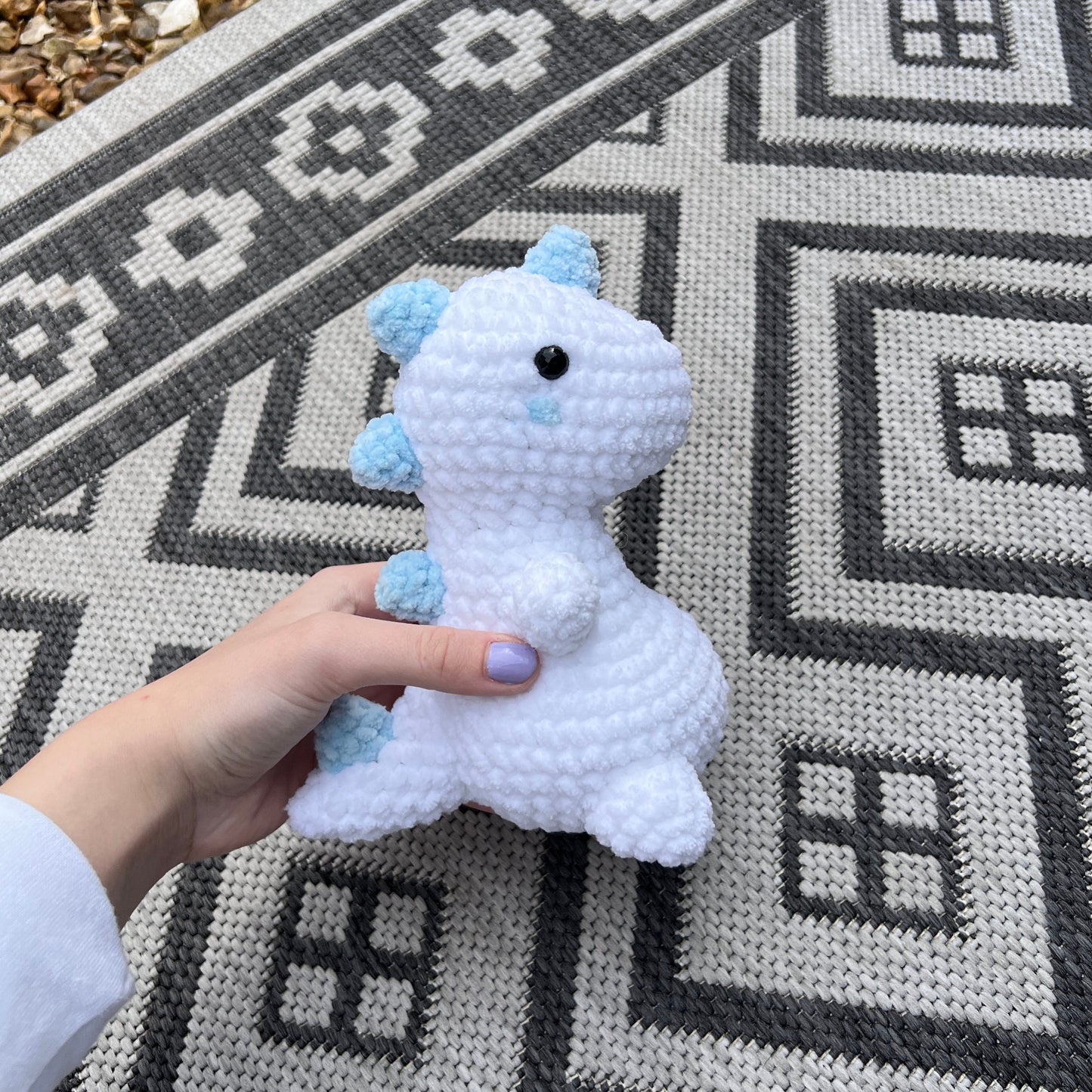 Crochet Spiked Dinosaur | Jurassic plush | Handmade dino plushie | Unique gift | Nursery decor | Soft stuffed toy | Cute prehistoric dino