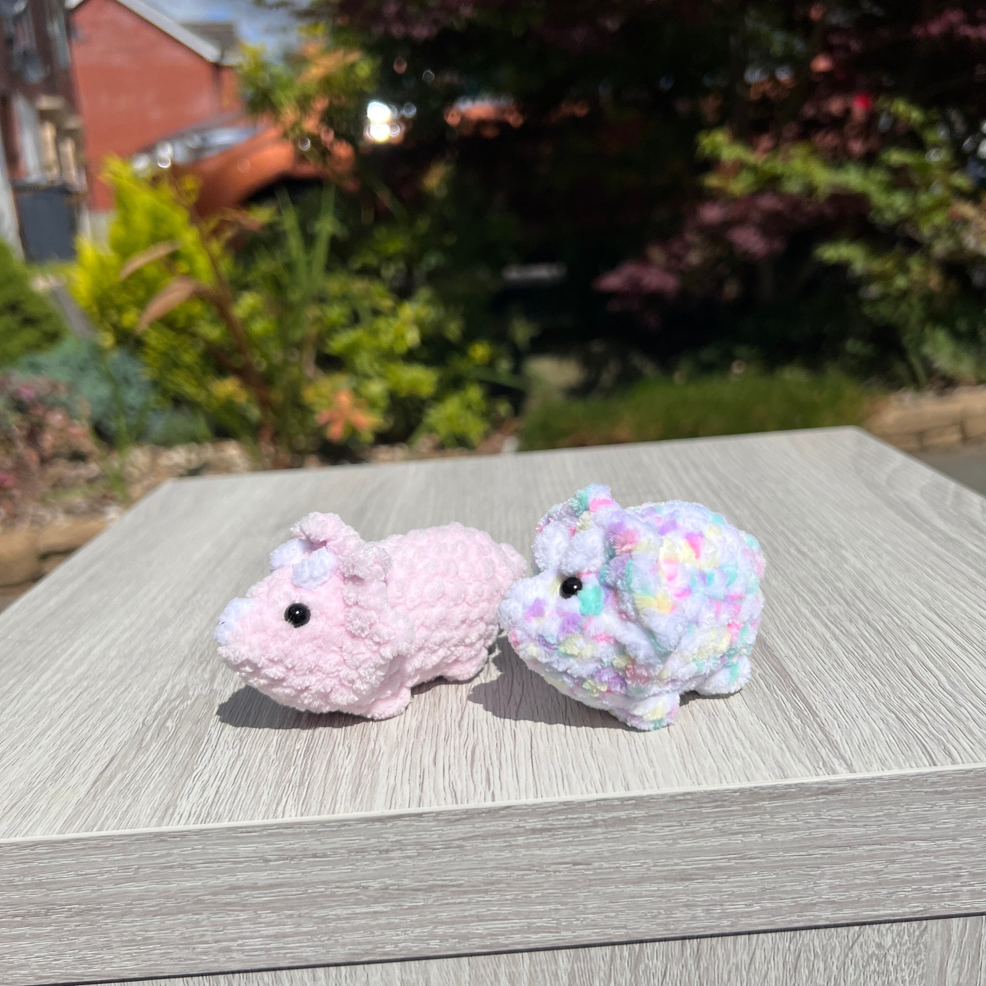 Crochet Triceratops | Dinosaur plushie | Small jurassic plush | Handmade plush | Nursery decor | Unique gift | Soft stuffed toy | Cute dino