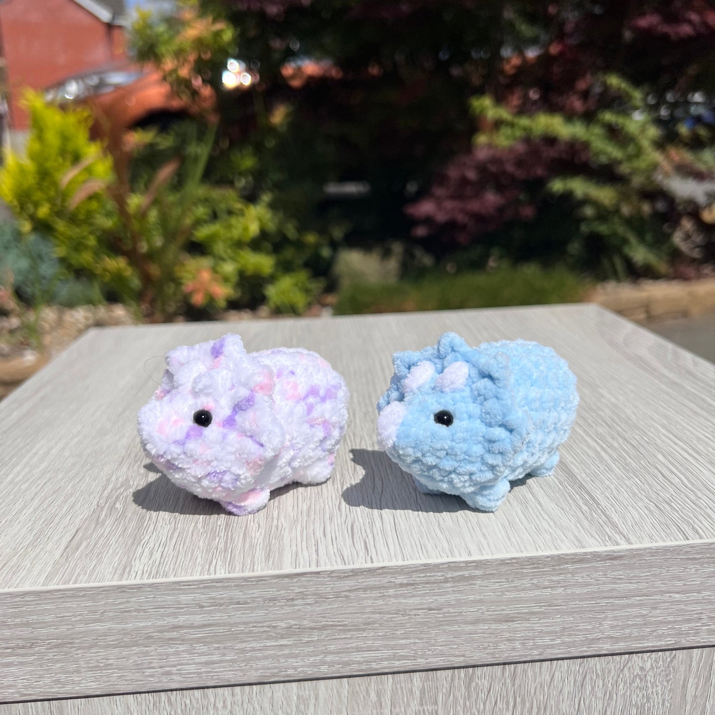 Crochet Triceratops | Dinosaur plushie | Small jurassic plush | Handmade plush | Nursery decor | Unique gift | Soft stuffed toy | Cute dino