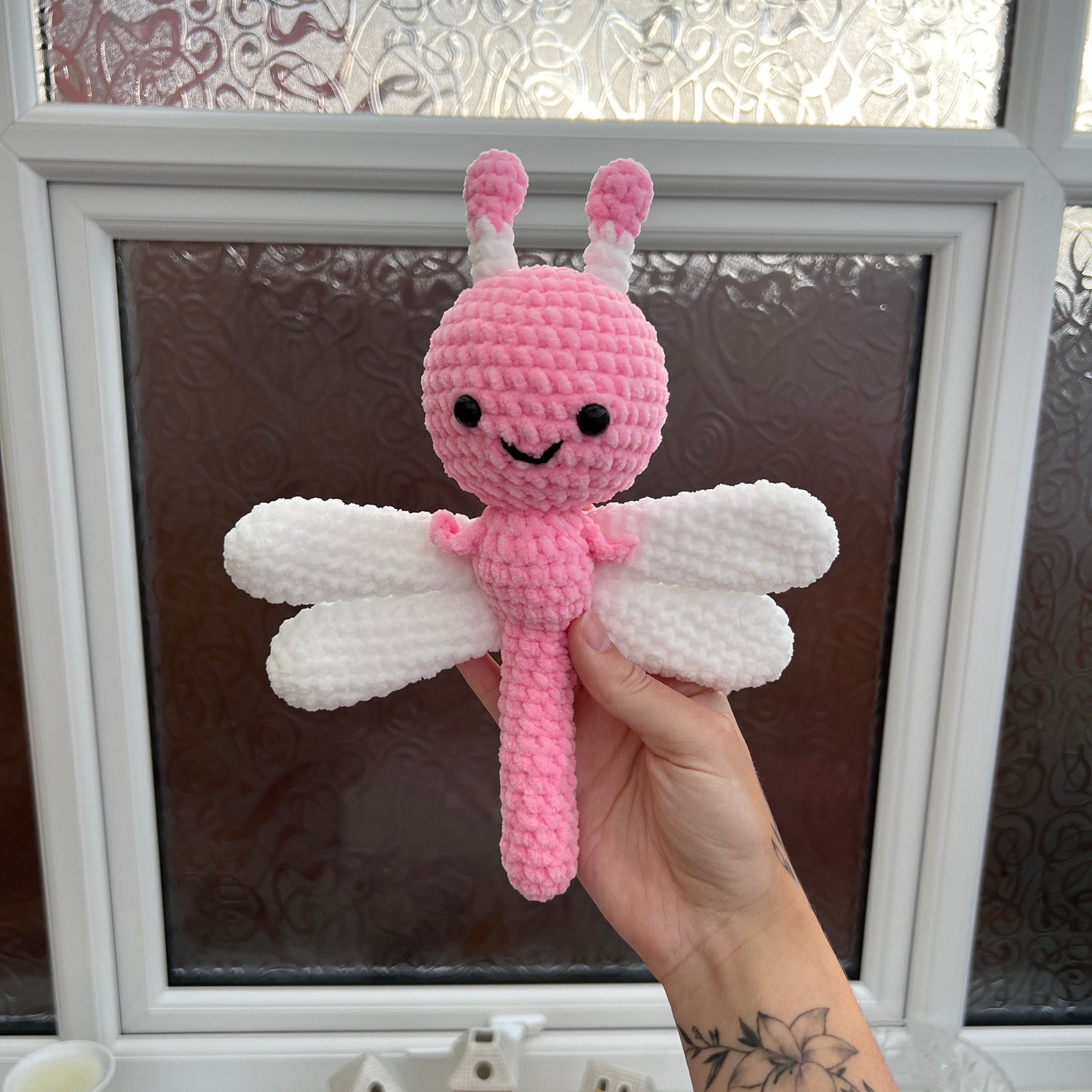 Crochet dragonfly | Animal plushie | Amigurumi Insect | Handmade toy | Cute plush | Unique gift | Soft stuffed toy | Nursery decor.