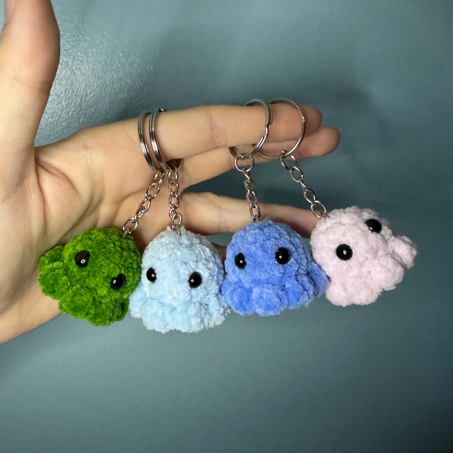 Crochet Octopus Key Ring | Mini Octopus Plushie | Amigurumi Octopus | Small anxiety relief, stress relief | Handmade gift