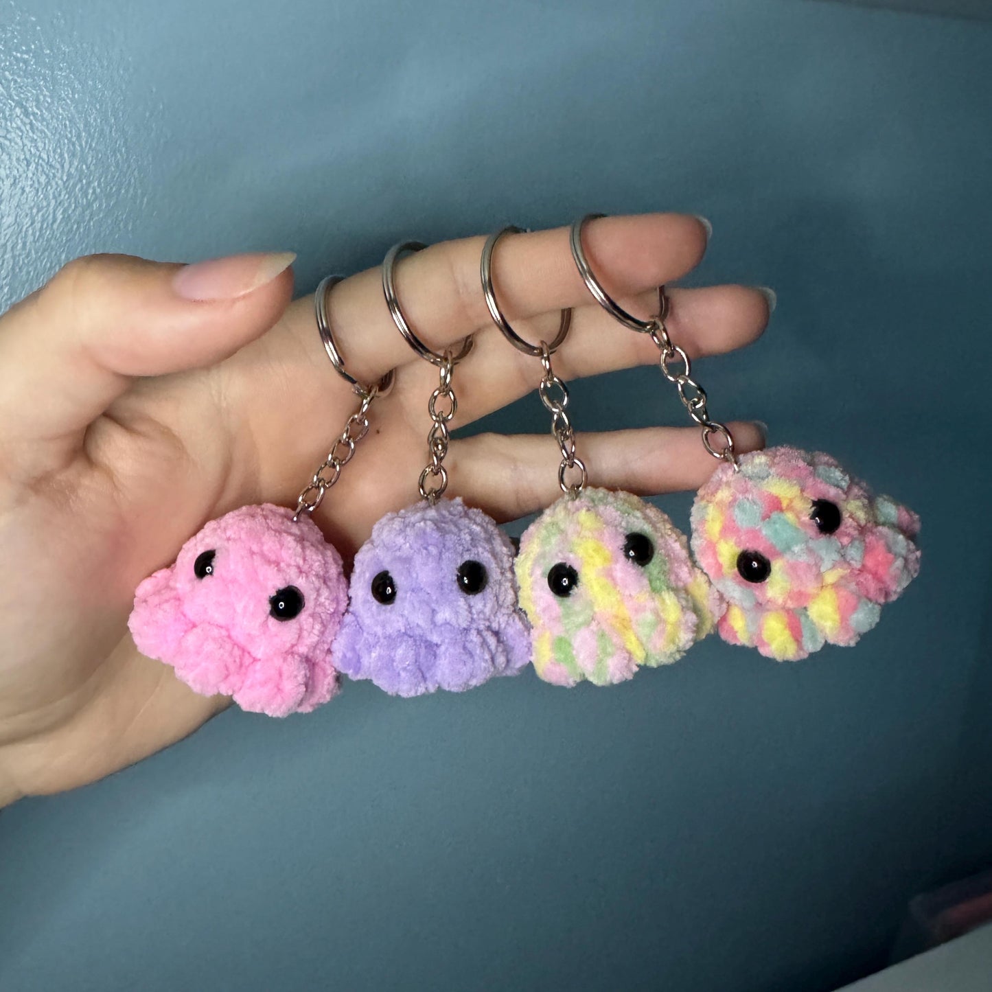 Crochet Octopus Key Ring | Mini Octopus Plushie | Amigurumi Octopus | Small anxiety relief, stress relief | Handmade gift